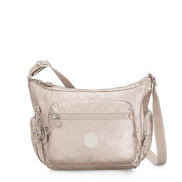 Kipling Gabbie Small Metallic Crossbody Táska Titán | HU 1143NW